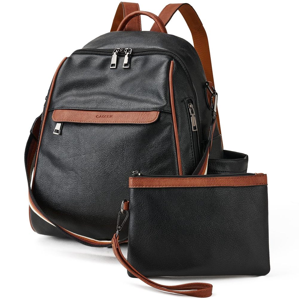 Womens Backpack Purse Leather: Fashion Convertible Ladies Shoulder Bag🤩